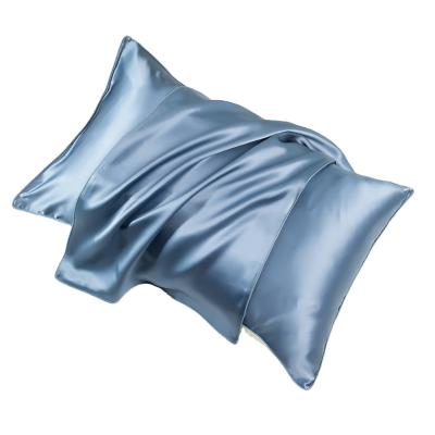 China PORTABLE pure light luxury silk pillowcase blackberry silk pillowcase pillowcase color pack one for sale