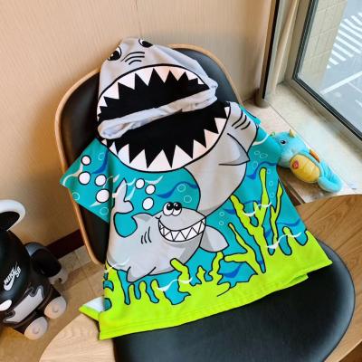 China QUICK DRY Beach Towel Soft Absorbent Kids Bath Towel Cloak Beach Towel Custom Copy for sale