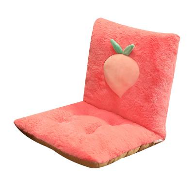 China Custom Gift Fruit Rabbit Hair Student Office Winter Plush Washable Cushion Ruffled Chair Cushions for sale