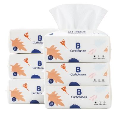 China Special QUICK DRY Baby Hand Newborn Mouth Thickening 60 Disposable Soft Towels Pumping White Face Towels for sale