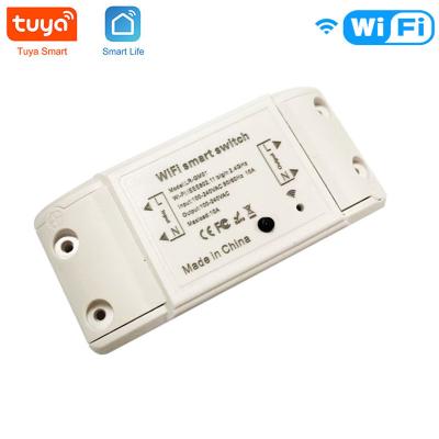 China Home Switch 10A DIY WiFi Smart Breaker Lamp Switch Universal Timer Radio Remote Control Works with Tuya Alexa Google Home Smart Switch for sale