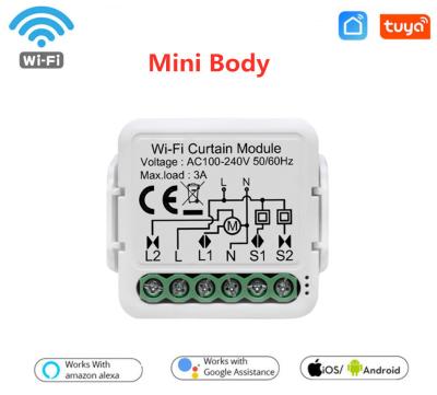 China Smart Home Switch Tuya Curtain Smart Wifi Module For Roller Shutter Blind Motor DIY Smart Home By Google Assistant Alexa for sale