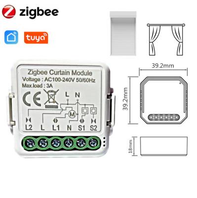 China 2021 New ZigBee Home Switch Curtains Module Tuya ZigBee 3.0 Wireless Timer Smart Wireless APP Switch Remote Voice Control For Alexa Google Assistant for sale