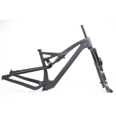 China SHARP Mountain Bikes Carbon Suspension MTB Frame 27.5/29er Suspension Bike Frame Bicycle Frame QTC05 for sale