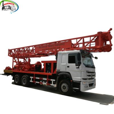 China Diesel powered types water well drilling rig 132KW 400m 16-30KN borewell machine price for sale