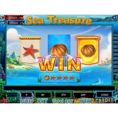 China High Resolution Link Coin Slot Game Board / 2021 Standalone Slot King Sea Treasure Casino Slot Machine For Sale for sale