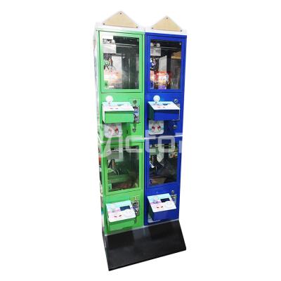 China Metal/Plastic/Fiberglass Mini Crane Claw Machine High Quality Metal Cabinet Toy Machine For 4 Players for sale