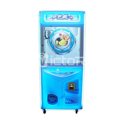 China Coin Operated Wooden Crane Claw/Acrylic Kids Arcade Toy Machine For Sale for sale