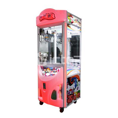 China Metal/Coin Operated Mini Arcade Grabber Crane Toys Plastic/Fiberglass Doll Video Game Claw For Sale for sale