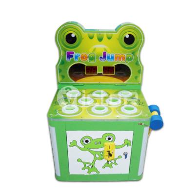 China wooden /metal kids coin operated frog jump hammer hit mini price arcade video game machine for sale for sale