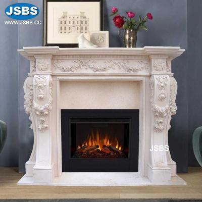 China Chinese Hand Carved Decorative Natural Stone Factory Fireplace Frame for sale