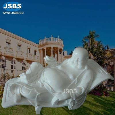 China Low Price New Postmodern Style Large White Marble Buddha Garden Sculptures for sale