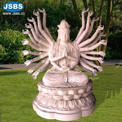 China Thousands Hands Modern Carved Stone Guanyin Buddha Statue for sale