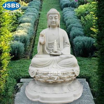 China Wholesale Contemporary White Marble Buddha Statue Factory Life Size for sale