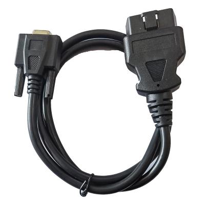 China Aftermarket Automotive Industries 9pin Male To Female Serial Obd2 Connector Adapter Wire Db9 Cable for sale