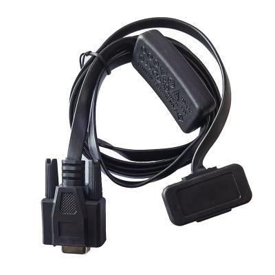 China Aftermarket Automotive Industries Diagnostic Tool OBD Male To Female DB 9pin Adapter Black Cable With Switch Car Diagnostic Cable for sale