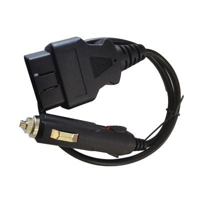 China Aftermarket Automotive Industries 16 Pin OBD2 OBDII OBD 2 Male To Female Cigarette Lighter Cable for sale