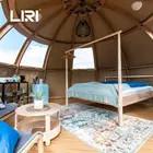 China 5M Outdoor Luxury Geodesic Dome Resort Panorama House Glamping Tents for sale