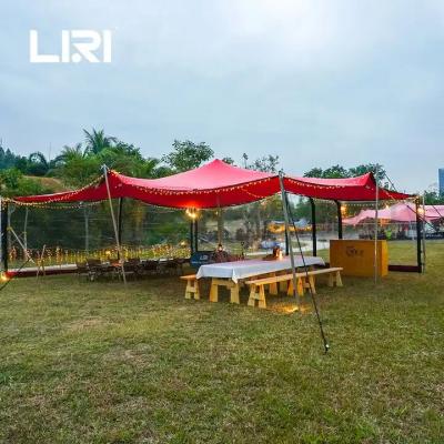 China Multi Functional Red Outdoor Waterproof Event Party Stretch Tents for Gathering Activities for sale