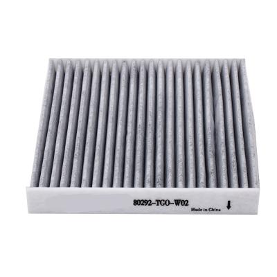 China Filtering efficiency for Honda Lingpai Gorui Jingrui 10th Generation Binzhi Fengfan Fit New Civic Air Conditioner Filter Element 80292-TG0-W02 for sale