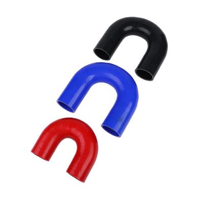 China Auto Parts Replace Factory Wholesale 180 Degree U Elbow Colorful Shape Elbow Silicone Hose for sale