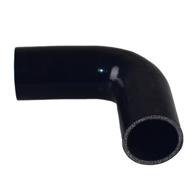 China Auto Parts Replace High Pressure Hot Resistant Curved Rubber Hose 90 Degree Elbow Silicon Rubber Hose for sale