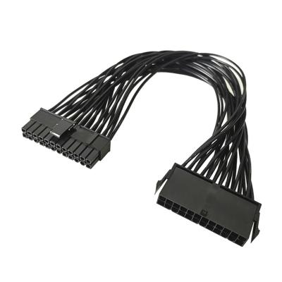 China The PSU power supply extension. 24 Pin COMPUTER Cable 32cm Pin Tinned Copper 20+4 Male To Female Motherboard Power Cord For Computer Adapter for sale