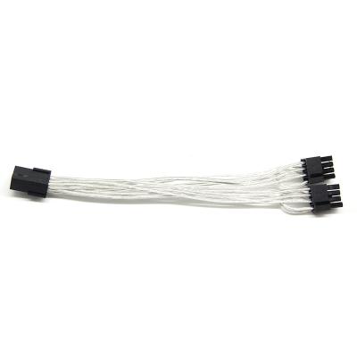 China COMPUTER graphics card cable PCIE 6 Pin Female to dual male type 8 pin (6+2 pin) end cord of GPU video card power supply cables for sale