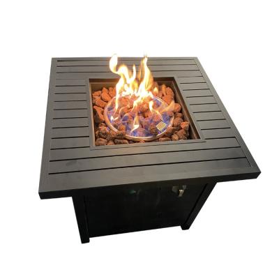 China Backyard Patio Garden Firepit Table Modern Outdoor Gas Fire Pit Modern Fireplace Gas Burner for sale