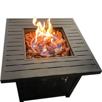 China Heater Tabletop Gas Fir Outdoor Stored Epi Tables Stainless Steel Drop-In Filters 55000BTU Portable Firepit for sale