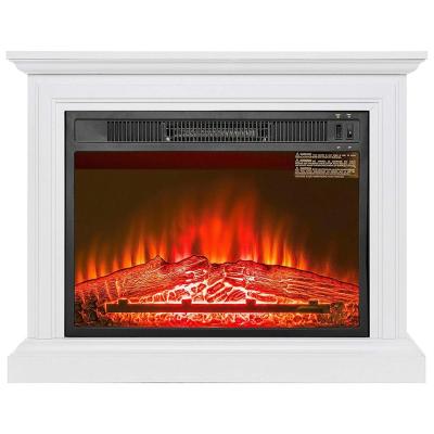 China Hotel Electric Wall Mounted Fireplace Insert Multicolor Modern Decorative With Mantel for sale