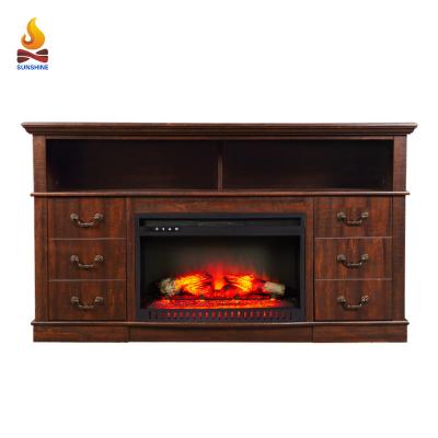 China Modern Electric Fireplace Inserts Fireplace Heater TV Stand Fireplace for sale