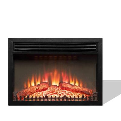 China Hotel 23inch Remote Control Electric Fireplace With Head Flame And Mantel No Heat for sale