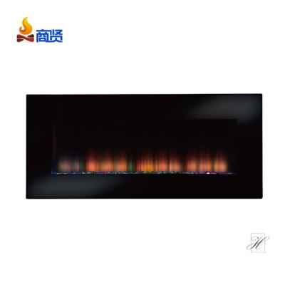 China 50 Inch Modern Wall Mounted TV Stand With Colorful Flame Adjustable Chimney Hanging for sale