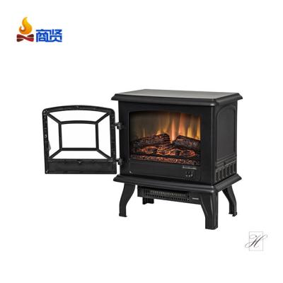 China Modern Fire Flame Pyromaster Mobile Resin Fireplace Modern Electric Fireplace for sale