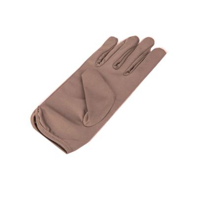 China Non Disposable Brown / White Jewelry Gloves , Lightweight Microfiber Glove Mitt for sale