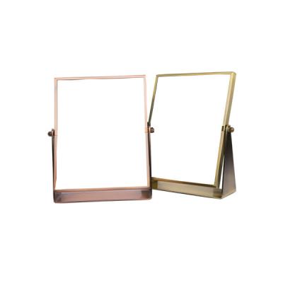 China Compact Jewelry Store Mirror Single Sides For Desktop Zinc Alloy Finishing for sale