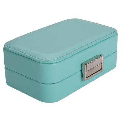 China Customized Logo Rectangle Rzj P001 Portable Travel Jewelry Box for sale