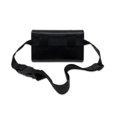 China 15*18*5cm Zipper lock Panton Color Leather Waist Bag for sale