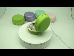 Round Portable Travel Jewelry Box For Gift Mini Size