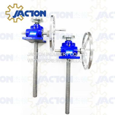 China Factory Crank Handle Screw Rods For Lifting 10 Ton 8:1 Ratio Worm Gear For Apex Screw 20