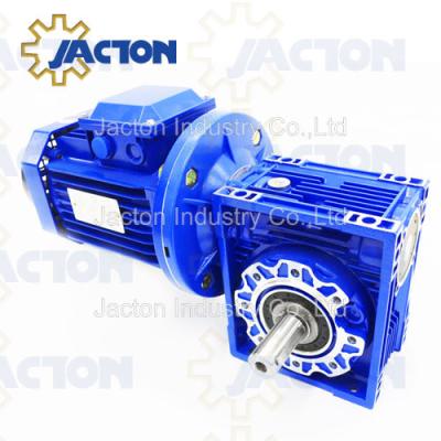 China Worm Worm Gearbox Motor and Worm Gear for Electric Screw Jack or Lifting System for sale