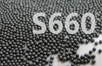 China Surface Treatment Cast Steel Shot S660 Round Balls Metal Black Color for sale