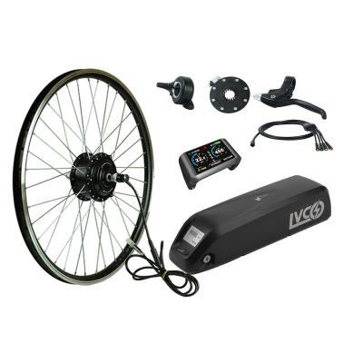 China LVCO Integrated Ebike Conversion Kit 36v 250w Ebike Hub Motor Brushless Motor Electric Bike Conversion Kit 700c 20