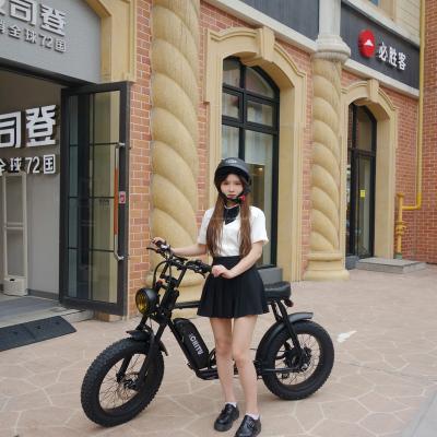 China Multifunctional wholesale ebikes 1000w 500w fat tire electric bicycle 20x4 sob 20inch tire ebike for sale