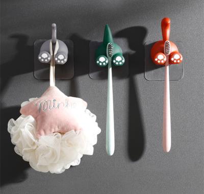 China Multifunctional Cute Cartoon Tail Toothbrush Animal Holder Viable For Bathroom for sale