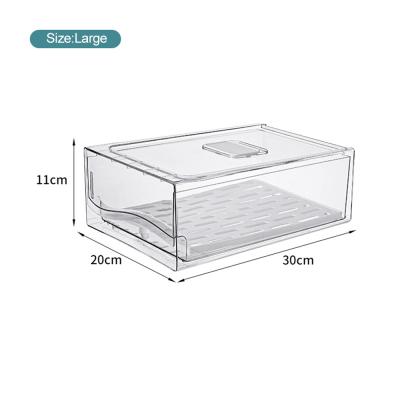 China Custom Wholesale Fresh Preservation Refrigerator Organizer Bins Space Saver Storage Container Organizer for sale