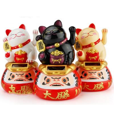 China Modern Home Decoration Event Car Decor Fortune Bag Waving Lucky Cat for sale