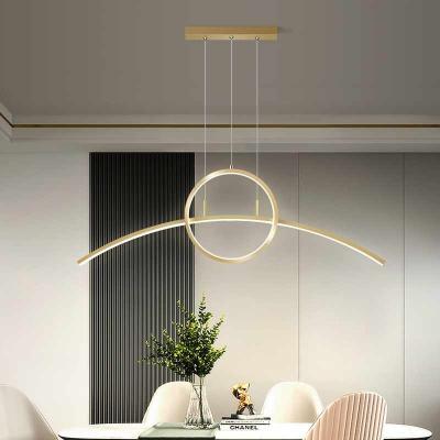 China Modern Fashion Custom Design Restaurant Creative Gold Chandelier Luxury Modern Pendant Lighting Chandelier Lamps for sale