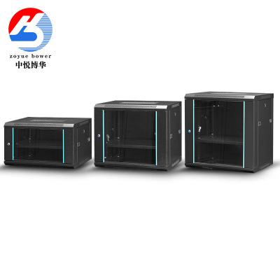 China (With 4 Casters) Data Rack 4U 6U 9U 12U 15U Wall Mounted Wall Mount Cabinet Enclosure Network Rack Netting for sale